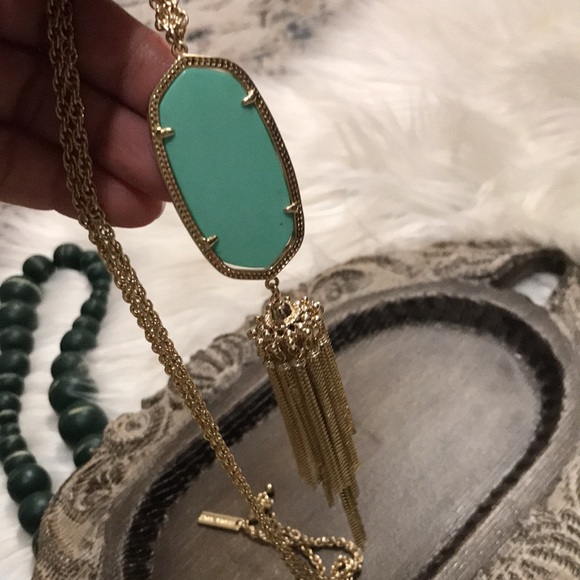 Kendra Scott Rayne Gold Long Pendant Necklace - Picture 6 of 9